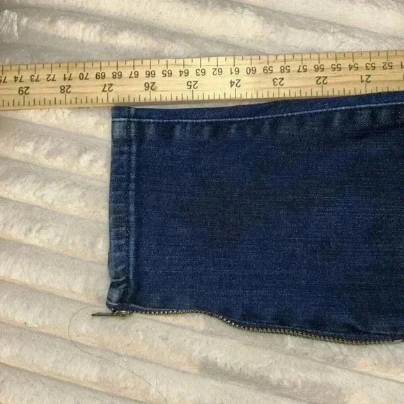 Madewell Skinny Skinny Ankle Jeans Women 29 Denim Zippers Stretch Mid Rise - Picture 5 of 9